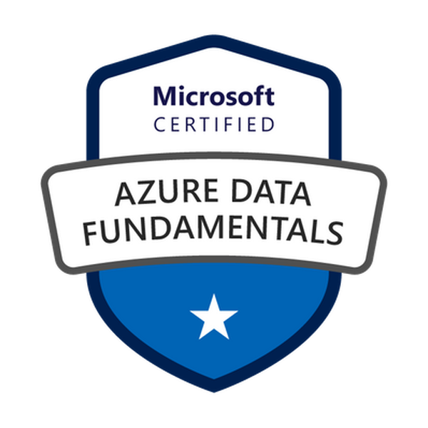 Badge Microsoft Certified: Azure Data Fundamentals