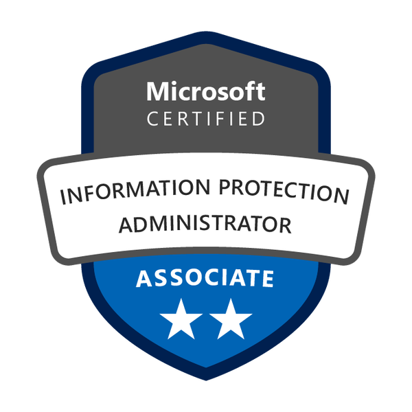 Badge Microsoft Certified: Information Protection and Compliance Administrator Associate
